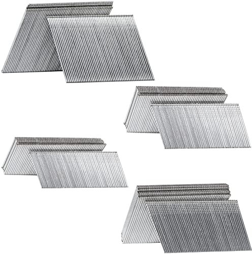SITLDY 16 Gauge Angled Finish Nails, 20-Degree, 2000-Pack (2-1/2, 2, 1-1/2, 1-1/4 500 Per Sizes), Galvanized Assorted Size Project Pack, for Pneumatic, Electric Angled Finish Nailer