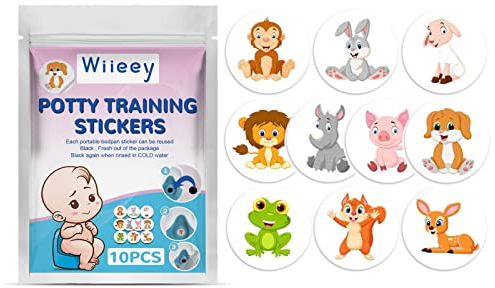 Toilettenaufkleber, Farbwechsel, Töpfchentraining, WC-Aufkleber, 10 Stück Töpfchentraining, WC-Ziele, Aufkleber mit Farbwechsel, Toiletten-Ziele, Toiletten-Training
