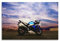 ECHUN Motorrad-Poster für Suzuki GSX-R1000 Sport Bike, dekorative Leinwand, Wand- und Kunstbild, Gemälde, 30 x 45 cm