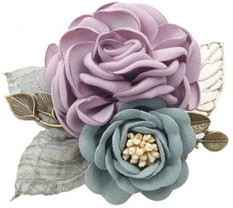 Dickly Koreanischer Stil Brosche Blumen Corsage Hochzeit Party Kleid Ornamente, Lila