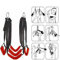 DYNLAB Rote Nylon-Hängematte, Yoga-Fitness-Stretch-Lounge-Set, Hängende Gartenschaukel