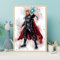 Ma Little Canv Poster Superhelden – Wanddekoration für Kinderzimmer Mädchen oder Jungen – Marvel Spiderman, Hulk, Captain, Ironman Thor und Batman | ohne Rahmen, 30 x 40 cm (Thor)