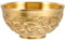 IMIKEYA kleine Messing Schale Deko 8 cm Vintage Kupfer Schale Feng Shui Tibetische buddhistische Wasseropferschale Goldschale für Altar Yoga Meditation