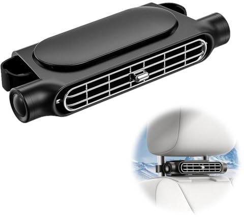 DASIAUTOEM Auto Ventilator, Autositz Kühlventilator Einstellbare Windgeschwindigkeit USB Kfz-Sitzkühlventilator mit 3 Geschwindigkeiten für für alle Autos Jeep Van RV LKWs Rücksitz Vordersitz
