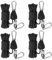 Corde de Tente Réfléchissante, Lot de 4 Cordes de Tente avec Poulie, Ø4mm Longueur 4m Corde Tente Camping, avec ajusteur en Aluminium, pour Camping, Randonnée, Auvent, Tentes