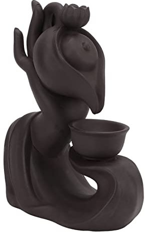 Emoshayoga Insence - Porta incenso a cascata zen realizzato a mano, per ufficio, camera da letto, taglio manuale, sabbia viola, fontana di incenso per scuola, cascata Inscents