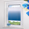 Grandekor Plissee ohne Bohren Farbverlauf Blau-Weiß 85x120cm, Plissees Klemmfix Sichtschutz und Sonnenschutz Blickdicht Faltrollo Lichtdurchlässig Rollos für Fenster ohne Bohren
