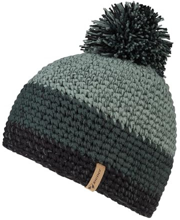 Ziener Herren INTERCONTINENTAL Mütze | warm, gestrickt, dreifarbig, Dark Jungle, Usex