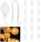 15 Stück Mini LED Ballonlichter, Warmweiß, LED Laternenlichter mit Batterie, mit Seil, Batterie Kann Ersetzt Werden, für Papierlaterne, Halloween, Weihnachten, Hochzeit, Party Lichter Dekoration
