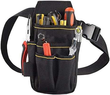 XCRPRT Bolsa de herramientas con cinturón, bolsa de herramientas, bolsa de herramientas Oxford impermeable, bolsa de herramientas multiuso para electricistas, bolsa de herramientas para electricistas