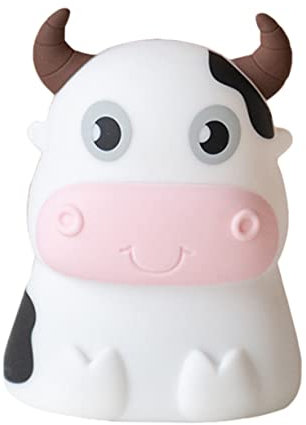 WOONEKY Niedliches Kuh-nachtlicht Baby-nachtlampe Weiches Silikon Jungen- Und Mädchenzimmerlicht Für Schlafzimmer Mehrzweckige Dekorative Lampe