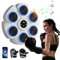 Music Boxing Machine, LED Elektronische Bluetooth Musik-Boxmaschine, Wandmontierte Boxmaschine, 9 Geschwindigkeitsmodi, Geschenk Für Erwachsene und Kinder Exercise (Weiß+Handschuhe)