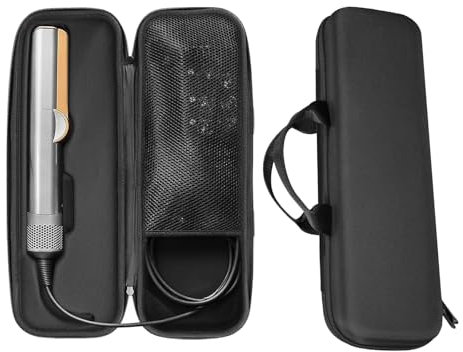 Bocguy Tragbare Tasche Kompatibel mit Dyson Airstraight HT01 Haarglätter, Hartschale Dyson Airstrait Reisetasche Stoßfest und Kratzfest, Dyson Airstraight Tasche für Glätteisen