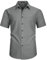 HISDERN Mens Shirt Short Sleeved Dark Grey Formal Summer Non Iron Oxford Shirts for Men Button Down Regular Fit, XL