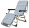 Chaise longue pliante zéro gravité pour petits espaces Chaise longue de jardin en métal avec fauteuil inclinable et repose-pieds Chaise longue d'extérieur pour plage, camping, chaise de bureau