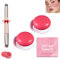 Korean Pudding Pot Blush,Korean Pudding Pot Lip,Korean Pudding Pot Makeup,Blurring Pudding Pot Lip,Blurry Pudding Pot for Lip&Cheek,Blurring Makeup Blush,Long-Lasting Buildable (2*#08)