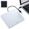 ORIGBELIE Masterizzatore DVD Esterno USB 3.0 Type-C 13mm Ultra Slim CD DVD +/-RW Drive, Plug & Play Lettore CD Esterno per PC Portatile Desktop Windows 11/10/8/7 Linux Mac OS (Bianco)