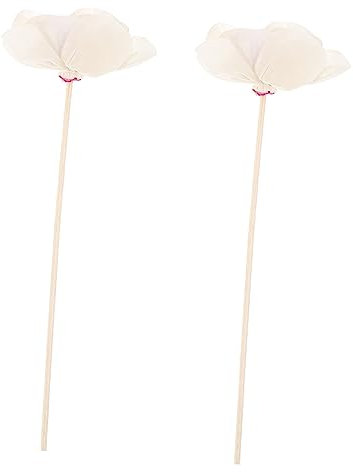 MUSISALY 2stücke Aromatherapie-Diffuser Natürliche Rattan-Sticks Und Duftende Blumen Poröse Aroma Rattans Für Raumduft Für Wohnzimmer Bad Büro DIY Ätherische Öle Langanhaltend