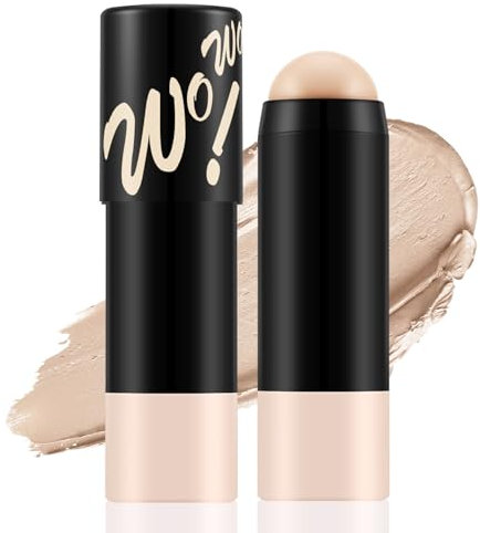 Apooliy Matte Foundation Stick,Lightweight Buildable Full Coverage, Longwear Face Foundation,Concealer Stick,Waterproof