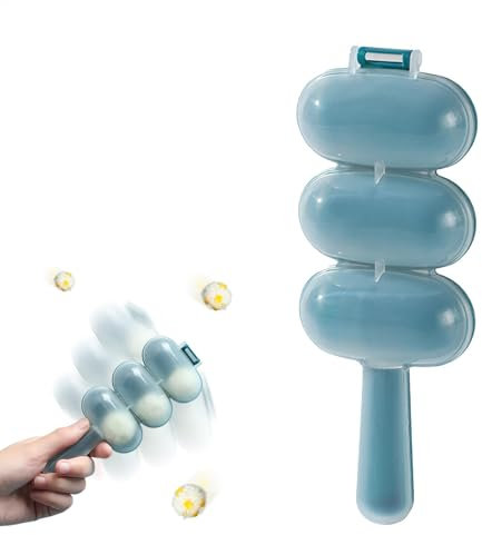 Rice Baller – Antihaft-Reisball-Maker-Shake | Rice Roll Shaker Ball Maker, Reisbällchenform, Onigiri-Form Mit 3 Mulden, Schüttelformen, -Sushi-Werkzeug Für Kinder, Heimküche, Um Fleischbällchen Und