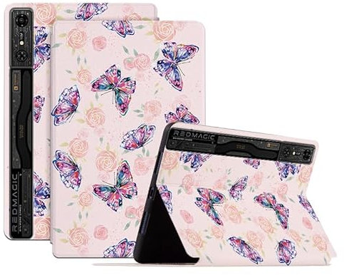 Kompatibel mit / Ersatz für ZTE Nubia Red Magic Gaming Pad Pro 10,9 Zoll (25,7 cm) aus PU-Leder, Flip Stand Magnetic Wallet Cute Painting Case LSHDPB (1)
