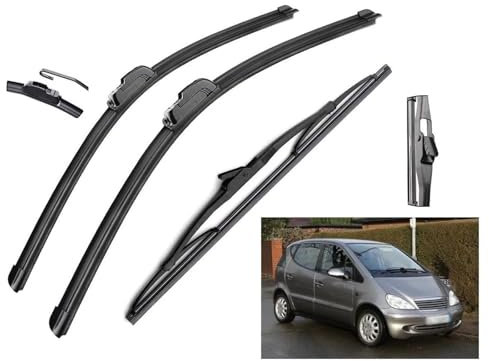 Scheibenwischerblätter, Scheibenwischer Für Benz A-Klasse W168 1997-2004 Vorne Hinten Wischerblätter Bürsten Cutter Zubehör J Haken Auto