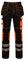 STRUD FIT High Visibility Work Trousers Durable Fluorescent Fabric Reflective Pant Holster, Knee Pad Pockets Work Cargo Site Trousers (BLACK-32WX34L)