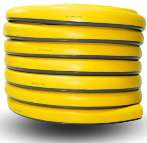 Gartenschlauch ProLine Wasserschlauch – 1/2, 3/4, 1 – 1m / 20m / 30m / 50m – Grün oder Gelb – Mit oder Ohne Adapterset (Gelb, 1 1m)