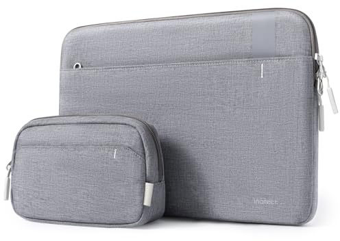 Inateck 360° Schutz Laptoptasche, Kompatibel mit 14 Zoll MacBook Pro/Max | Hülle Kompatibel mit 14 Zoll MacBook M1/M2/M3/M4/M5 Pro/Max 2021-2026 A3426 A3427 A3434 A3112 A3401 A3185, mit Zubehör Tasche