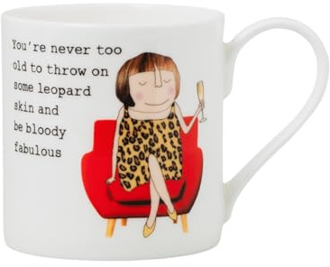 Rosie Made A Thing - Mug (Leopard, White)