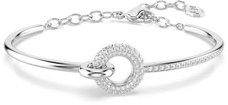 Swarovski Dextera Kollektion Armreif, Rundschliff, Weiß