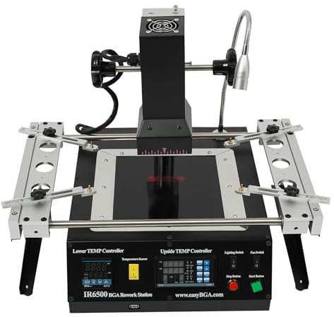 Ir6500 Station de soudage infrarouge Bga Rework Station de travail infrarouge 1250 W Table pour soudage Affichage numérique LED Station de soudage infrarouge pour cartes mères d'ordinateur portable