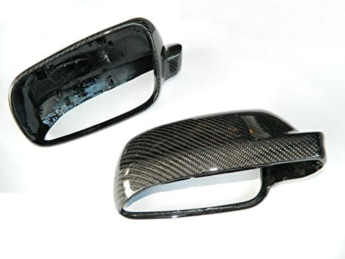 CaCsP Carbon Spiegelkappen Spiegel Rückspiegel Cover Außenspiegel Spiegelblenden Mirror Housing kompatibel mit Golf 4 Bora Passat 3B