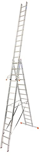 Krause Tribilo 129727 Aluminium Multifunktionsleiter inkl. Traverse Arbeitshöhe (max.): 10.90m Alum