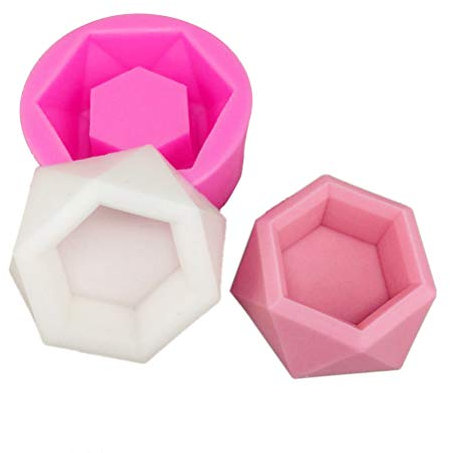 Blumentopf-Silikon-Form – Sukkulenten-Vase Gips-Zement-Formen Beton-Ton, Aschenbecher, Kunstharz-Formen, Kerzenhalter, Wachsguss-Form für DIY Handwerk, verkauft von MeiMeiDa Hexagon