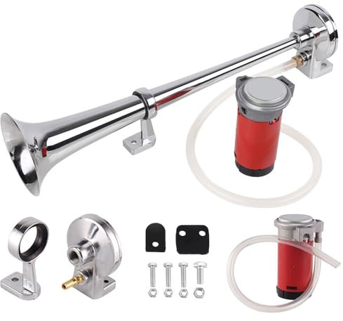 Xample® 150DB Super Loud 12V Single Trumpet Air Horn Compressor Truck Lorry Boat Train