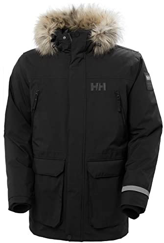 Helly Hansen Hombres Parka pura, Negro, XL