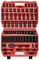CASOMAN 1/2-inch 70 Pieces Impact Socket Master Set, SAE & Metric from 5/16-1-1/4,8-24mm, Shallow/Deep Socket with Ratched Hand, Extension Bar and Adapters