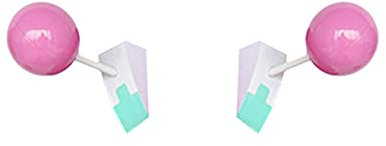 Xinchangda Rosa Lockige Percke fr Saiki Kusuo Cosplay, Hitzebestndig, WIG, Erwachsene, Halloween Kostm