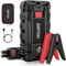 BRPOM Avviatore Batteria Auto, 5000A Avviatore di Emergenza per Auto/Moto, (Motori Fino a 8.0L Gas o 6.5L Diesel) Torcia a LED,Porta USB da per Smartphone