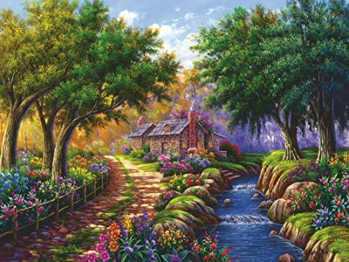 Ravensburger Puzzle 17109 - Cottage am Fluß - 1500 Teile Puzzle für Erwachsene und Kinder ab 14 Jahren, Landschaftspuzzle