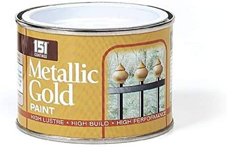 Volcano Infinity Interior Exterior High Gloss Wood Stain Varnish Clear Pine Oak Teak Mahogany Spray Paint Aerosol Auto Car Primer Matt Gloss Metallic Wood Metal Plastic Can (Metallic Gold Paint)