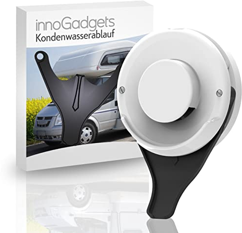 innoGadgets Wohnmobil Kondenswasserablauf | Kondenswasserschutz für den Kamindeckel | Caravan Abgaskamin Spritzschutz | Wohnmobil Gadgets | Kompatibel mit: TRUMA