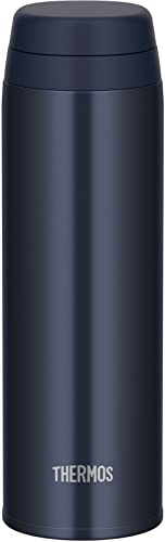 Thermos JOR-500 DNVY Bouteille d'eau, tasse de voyage isotherme sous vide, 500 ml, bleu marine, passe au lave-vaisselle, modèle
