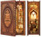 CUTEBEE Kit pour book nook, maison miniature avec meubles et lumière LED, à faire soi-même, puzzle 3D de serre-livres en bois, kit de construction pour adultes, (Sailing Memory)