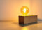 Trango 2020N Tischleuchte *WOODY* Nachttischlampe Holz Natur im Landhaus Look Retro mit Schalter & E27 Fassung 200x100x80mm Schreibtischlampe industriell, Wohnzimmerlampe ohne Leuchtmittel