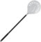 SMRONAR Turning Pizza Peel, 7 Inch Round Perforated Pizza Peel, with Non-Slip Heat Resistant Handle, Long Handle, Anodized Aluminum Pizza Paddle for Homemade Pizza Bread Baking