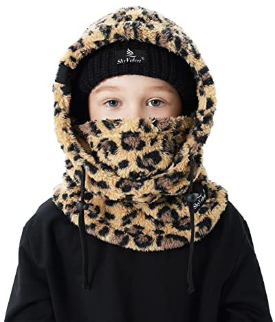 Shy Velvet Kinder Sturmhaube Winter, Warmen Skimaske Schalmütze für Jungen, Mädchen Fleece Balaclava, Multifunktional Gesichtsmaske, Winddicht Sturmmaske, Einheitsgröße