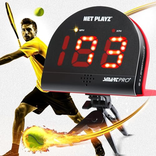 Tennis-Geschenke – Geschwindigkeitssensoren für Tennis-Radarpistolen (freihändig), Schwarz