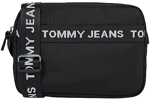 Tommy Jeans Homme Sac à Bandoulière Essential Moyen, Multicolore (Black), Taille Unique